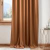 imageNICETOWN Sage Green Velvet Curtains Long Drapes Living Room Office Luxury Bedroom Room Darkening Velvet Curtains Rod Pocket Velvet Curtains 84 Long 52 inches Wide Set of 2Burnt Orange
