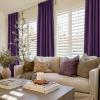 imageNICETOWN Sage Green Velvet Curtains Long Drapes Living Room Office Luxury Bedroom Room Darkening Velvet Curtains Rod Pocket Velvet Curtains 84 Long 52 inches Wide Set of 2Purple