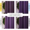 imageNICETOWN Sage Green Velvet Curtains Long Drapes Living Room Office Luxury Bedroom Room Darkening Velvet Curtains Rod Pocket Velvet Curtains 84 Long 52 inches Wide Set of 2Purple