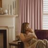 imageNICETOWN Sage Green Velvet Curtains Long Drapes Living Room Office Luxury Bedroom Room Darkening Velvet Curtains Rod Pocket Velvet Curtains 84 Long 52 inches Wide Set of 2Dusty Pink