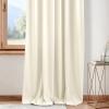 imageNICETOWN Sage Green Velvet Curtains Long Drapes Living Room Office Luxury Bedroom Room Darkening Velvet Curtains Rod Pocket Velvet Curtains 84 Long 52 inches Wide Set of 2Ivory