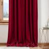 imageNICETOWN Sage Green Velvet Curtains Long Drapes Living Room Office Luxury Bedroom Room Darkening Velvet Curtains Rod Pocket Velvet Curtains 84 Long 52 inches Wide Set of 2Red