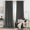 imageNICETOWN Sage Green Velvet Curtains Long Drapes Living Room Office Luxury Bedroom Room Darkening Velvet Curtains Rod Pocket Velvet Curtains 84 Long 52 inches Wide Set of 2Grey