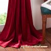 imageNICETOWN Sage Green Velvet Curtains Long Drapes Living Room Office Luxury Bedroom Room Darkening Velvet Curtains Rod Pocket Velvet Curtains 84 Long 52 inches Wide Set of 2Red