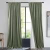 imageNICETOWN Sage Green Velvet Curtains Long Drapes Living Room Office Luxury Bedroom Room Darkening Velvet Curtains Rod Pocket Velvet Curtains 84 Long 52 inches Wide Set of 22 Layers Sage Green
