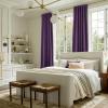 imageNICETOWN Sage Green Velvet Curtains Long Drapes Living Room Office Luxury Bedroom Room Darkening Velvet Curtains Rod Pocket Velvet Curtains 84 Long 52 inches Wide Set of 2Purple