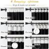 imageNICETOWN Sage Green Velvet Curtains Long Drapes Living Room Office Luxury Bedroom Room Darkening Velvet Curtains Rod Pocket Velvet Curtains 84 Long 52 inches Wide Set of 2UpgradeBlack