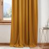 imageNICETOWN Sage Green Velvet Curtains Long Drapes Living Room Office Luxury Bedroom Room Darkening Velvet Curtains Rod Pocket Velvet Curtains 84 Long 52 inches Wide Set of 2Mustard Gold