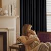 imageNICETOWN Sage Green Velvet Curtains Long Drapes Living Room Office Luxury Bedroom Room Darkening Velvet Curtains Rod Pocket Velvet Curtains 84 Long 52 inches Wide Set of 2Black