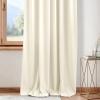 imageNICETOWN Sage Green Velvet Curtains Long Drapes Living Room Office Luxury Bedroom Room Darkening Velvet Curtains Rod Pocket Velvet Curtains 84 Long 52 inches Wide Set of 2Ivory