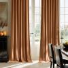 imageNICETOWN Sage Green Velvet Curtains Long Drapes Living Room Office Luxury Bedroom Room Darkening Velvet Curtains Rod Pocket Velvet Curtains 84 Long 52 inches Wide Set of 2Burnt Orange
