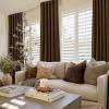 imageNICETOWN Sage Green Velvet Curtains Long Drapes Living Room Office Luxury Bedroom Room Darkening Velvet Curtains Rod Pocket Velvet Curtains 84 Long 52 inches Wide Set of 2Brown