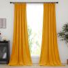 imageNICETOWN Sage Green Velvet Curtains Long Drapes Living Room Office Luxury Bedroom Room Darkening Velvet Curtains Rod Pocket Velvet Curtains 84 Long 52 inches Wide Set of 2Warm Gold
