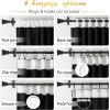imageNICETOWN Sage Green Velvet Curtains Long Drapes Living Room Office Luxury Bedroom Room Darkening Velvet Curtains Rod Pocket Velvet Curtains 84 Long 52 inches Wide Set of 2UpgradeBlack