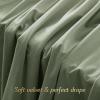 imageNICETOWN Sage Green Velvet Curtains Long Drapes Living Room Office Luxury Bedroom Room Darkening Velvet Curtains Rod Pocket Velvet Curtains 84 Long 52 inches Wide Set of 22 Layers Sage Green