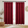 imageNICETOWN Sage Green Velvet Curtains Long Drapes Living Room Office Luxury Bedroom Room Darkening Velvet Curtains Rod Pocket Velvet Curtains 84 Long 52 inches Wide Set of 2Red