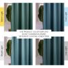 imageNICETOWN Sage Green Velvet Curtains Long Drapes Living Room Office Luxury Bedroom Room Darkening Velvet Curtains Rod Pocket Velvet Curtains 84 Long 52 inches Wide Set of 2Greyish Blue