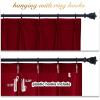 imageNICETOWN Sage Green Velvet Curtains Long Drapes Living Room Office Luxury Bedroom Room Darkening Velvet Curtains Rod Pocket Velvet Curtains 84 Long 52 inches Wide Set of 2Christmas Red