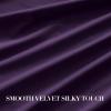 imageNICETOWN Sage Green Velvet Curtains Long Drapes Living Room Office Luxury Bedroom Room Darkening Velvet Curtains Rod Pocket Velvet Curtains 84 Long 52 inches Wide Set of 2Purple