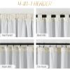 imageNICETOWN Sage Green Velvet Curtains Long Drapes Living Room Office Luxury Bedroom Room Darkening Velvet Curtains Rod Pocket Velvet Curtains 84 Long 52 inches Wide Set of 22 Layers Ivory White