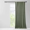 imageNICETOWN Sage Green Velvet Curtains Long Drapes Living Room Office Luxury Bedroom Room Darkening Velvet Curtains Rod Pocket Velvet Curtains 84 Long 52 inches Wide Set of 22 Layers Sage Green