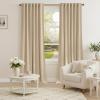 imageNICETOWN Sage Green Velvet Curtains Long Drapes Living Room Office Luxury Bedroom Room Darkening Velvet Curtains Rod Pocket Velvet Curtains 84 Long 52 inches Wide Set of 2Beige