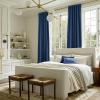imageNICETOWN Sage Green Velvet Curtains Long Drapes Living Room Office Luxury Bedroom Room Darkening Velvet Curtains Rod Pocket Velvet Curtains 84 Long 52 inches Wide Set of 2Navy Blue