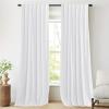 imageNICETOWN Sage Green Velvet Curtains Long Drapes Living Room Office Luxury Bedroom Room Darkening Velvet Curtains Rod Pocket Velvet Curtains 84 Long 52 inches Wide Set of 2White