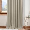 imageNICETOWN Sage Green Velvet Curtains Long Drapes Living Room Office Luxury Bedroom Room Darkening Velvet Curtains Rod Pocket Velvet Curtains 84 Long 52 inches Wide Set of 2Camel