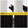 imageNICETOWN Snowbound Vintage Linen 100 Blackout Curtains for Living Room Thermal Insulated Curtains 102 Long Noise Reducing Window Treatment Drapes for Home Office 62 Wide Per Panel Set of 2
