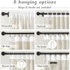 imageNICETOWN Thick Linen Semi Sheer Gold Brown Curtains for Famhouse Pleat Tape Semi Sheer Drapes Privacy Added with Light Filtering Window Treatments for Bedroom W52 x L108 2 PanelsNatural