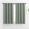 imageNICETOWN Blackout Curtains 54 inch Length for Bedroom  Grommet Thermal Insulated Solid Window Curtains for Kids RoomHome Office Sage Green W52 x L54 Set of 2