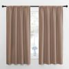 imageNICETOWN Kids Blackout Curtain Panels  Window Treatment Thermal Insulated Solid Rod Pocket CurtainsDrapes for Bedroom Set of 2 Panels 42 by 63 Inch Cappuccino