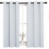 imageNICETOWN Room Darkening Draperies Curtains Panels Window Treatment Thermal Insulated Grommet Room Darkening CurtainsDrapes for Bedroom Greyish White 2 Panels 34 by 45