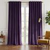 imageNICETOWN Sage Green Velvet Curtains Long Drapes Living Room Office Luxury Bedroom Room Darkening Velvet Curtains Rod Pocket Velvet Curtains 84 Long 52 inches Wide Set of 2Purple