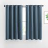 imageNICETOWN Window Curtains Blackout Drapes  Smoky Blue Energy Saving Blackout Draperies for BedroomLiving Room 2 Panels 52 inches Wide by 45 inches Long