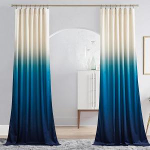 imageNICETOWN Sage Green Velvet Curtains Long Drapes Living Room Office Luxury Bedroom Room Darkening Velvet Curtains Rod Pocket Velvet Curtains 84 Long 52 inches Wide Set of 2Cream White  Navy