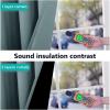 imageNICETOWN 100 Blackout Window Curtain Panels Full Light Blocking Drapes with Black Liner for Nursery 72inch Drop Thermal Insulated Draperies Greyish Blue 2 Pieces 46inch Wide Per Panel