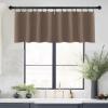 imageNICETOWN Basement Window Christmas 16 Inch Length Rod Pocket Small Blackout Valances for Living Room Christmas Decor Bedroom RV Camper Bathroom Windows 1 Pair 42 inches Wide per Panel Sage GreenCappuccino