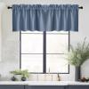 imageNICETOWN Basement Window Christmas 16 Inch Length Rod Pocket Small Blackout Valances for Living Room Christmas Decor Bedroom RV Camper Bathroom Windows 1 Pair 42 inches Wide per Panel Sage GreenStone Blue