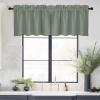 imageNICETOWN Basement Window Christmas 16 Inch Length Rod Pocket Small Blackout Valances for Living Room Christmas Decor Bedroom RV Camper Bathroom Windows 1 Pair 42 inches Wide per Panel Sage GreenSage Green