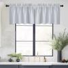 imageNICETOWN Basement Window Christmas 16 Inch Length Rod Pocket Small Blackout Valances for Living Room Christmas Decor Bedroom RV Camper Bathroom Windows 1 Pair 42 inches Wide per Panel Sage GreenGreyish White