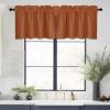 imageNICETOWN Basement Window Christmas 16 Inch Length Rod Pocket Small Blackout Valances for Living Room Christmas Decor Bedroom RV Camper Bathroom Windows 1 Pair 42 inches Wide per Panel Sage GreenBurnt Orange