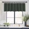 imageNICETOWN Basement Window Christmas 16 Inch Length Rod Pocket Small Blackout Valances for Living Room Christmas Decor Bedroom RV Camper Bathroom Windows 1 Pair 42 inches Wide per Panel Sage GreenDark Mallard