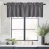 imageNICETOWN Basement Window Christmas 16 Inch Length Rod Pocket Small Blackout Valances for Living Room Christmas Decor Bedroom RV Camper Bathroom Windows 1 Pair 42 inches Wide per Panel Sage GreenGrey