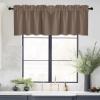 imageNICETOWN Basement Window Christmas 16 Inch Length Rod Pocket Small Blackout Valances for Living Room Christmas Decor Bedroom RV Camper Bathroom Windows 1 Pair 42 inches Wide per Panel Sage GreenCappuccino