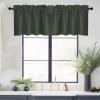imageNICETOWN Basement Window Christmas 16 Inch Length Rod Pocket Small Blackout Valances for Living Room Christmas Decor Bedroom RV Camper Bathroom Windows 1 Pair 42 inches Wide per Panel Sage GreenDark Mallard