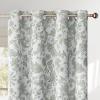 imageNICETOWN Blackout Curtains for Living Room W52 x L63 1 Pair Floral Printed Thermal Curtains Privacy Protection Elegant Botanicals Drapes Ivory Brown Window Treatment for FarmhousePaisley Sage Green
