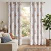imageNICETOWN Blackout Curtains for Living Room W52 x L63 1 Pair Floral Printed Thermal Curtains Privacy Protection Elegant Botanicals Drapes Ivory Brown Window Treatment for FarmhouseRose Taupe