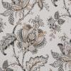 imageNICETOWN Blackout Curtains for Living Room W52 x L63 1 Pair Floral Printed Thermal Curtains Privacy Protection Elegant Botanicals Drapes Ivory Brown Window Treatment for FarmhouseAntique Floraison Off White